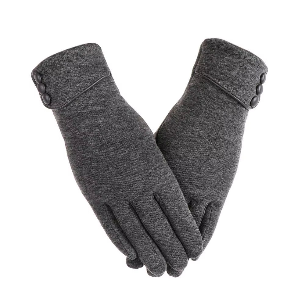 1Pair Women Winter Warm Gloves Touch Screen Fleece Lined Thermal Mittens Driving Ski Windproof Gloves